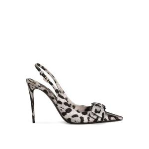 25 FW 돌체앤가바나 레오파드 프린트 슬링백 펌프스 105mm CG0844A6Q83 TP432007577