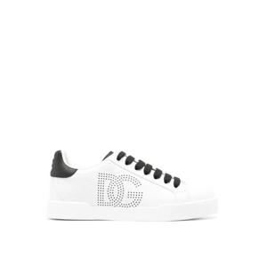 25 FW 돌체앤가바나 퍼토피나 퍼포레이티드 로고 가죽 스니커즈 CK2277AV066 TP432053326