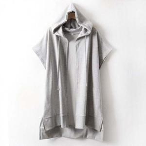 오픈 조끼 빅사이즈후디 WW1326큰옷 언발