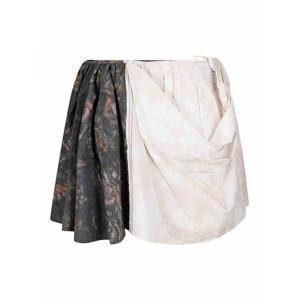 [GANNI] 라프리마 여성 미니 프린트 스트레치 코튼 드레이프 스커트 W1093252 화이트 /8