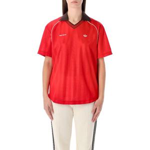 아디다스 로고 자수 브이넥 풋볼 티셔츠 KG3626 BETSCA BETSCA