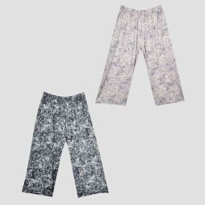 달라 붙지 않는 인견 꽃나염 여성 8부 속바지 0084xn