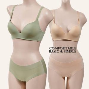 레오 ST9045 A컵세트 누디 노와이어 A컵 브라팬티세트