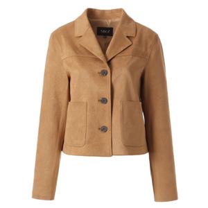 [에이비에프지]스웨이드 숏 재킷 APA5HL01G