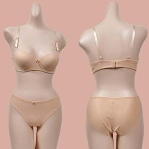 데일리 디자인 에어타공 와이어 브라B컵 팬티세트