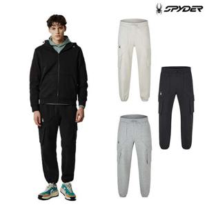 [스파이더] 남성 로고 셋업 조거 팬츠 SPJPCNFP303M