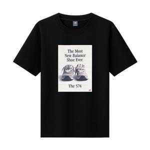 [뉴발란스]뉴발란스 574 애드 반팔티 블랙 MT61B0WF-BK