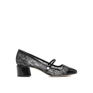 지미추 엘리사 레이스 장식 펌프스 45mm J000179862