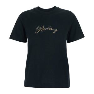 버버리 로고 프린트 크루넥 반팔 티셔츠 8120772 A1189