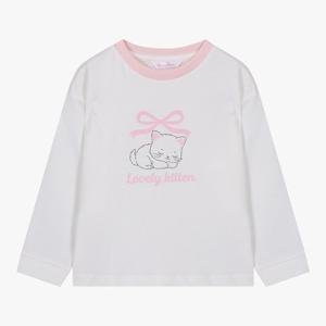 [로엠걸즈(아동)]라운드넥 그래픽 티셔츠 RGLA2611C