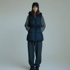 스노우피크 어패럴 티피코 우먼 후드 벨티드 패딩 조끼 S24WWTDV03