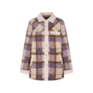 [크로커다일 레이디]체크 플리스 체크 재킷 CLEWJK201