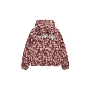 Stussy스투시 플로랄 나일론 비치 쉘 자켓 마룬 115728