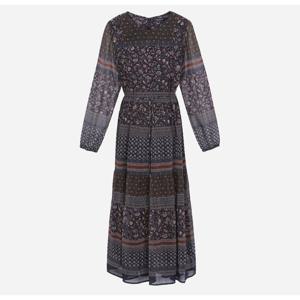 [써스데이아일랜드]보헤미안 플라워 보더 롱 원피스 T256MOP172W