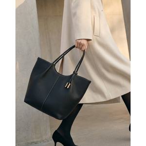 [LF몰 선출시][H-Arco] 아르코 블랙 소프트 레더 숄더백 L HIBA6E362BK