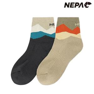 네파 7LC8318 공용 오르고 단목 양말 2족세트