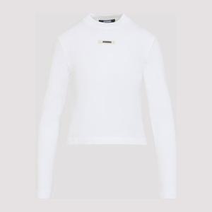 자크뮈스 그로스 그레인 로고 패치 슬림 티셔츠 TSW00155AJ0012