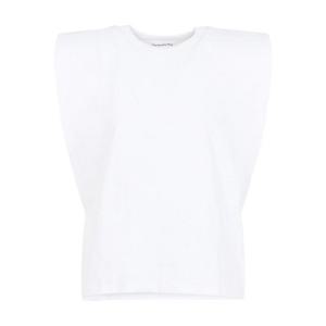 [THE FRANKIE SHOP] 라프리마 여성 티셔츠 Eva 패디드 숄더 머슬 TSFS084040000 화이트 /8