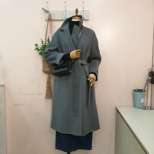 [숲]등판 패딩 캐시미어 벨티드 코트 OBBHCR2A