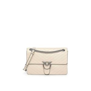 [PINKO] 라프리마 여성 숄더 백 러브 원 인 쉐브론 레더 106174A2JCZ14E 화이트 /8