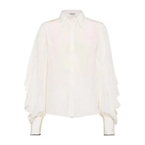 [BRUNELLO CUCINELLI] 라프리마 여성 셔츠 실크 MB993MR506C600 베이지 /8