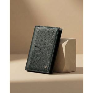 [H-아이덴티티] 그린 소가죽 중지갑 HJWA6E061E3