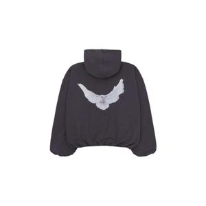 Yeezy이지 갭 엔지니어드 바이 발렌시아가 도브 후드 다크 그레이 460551-03