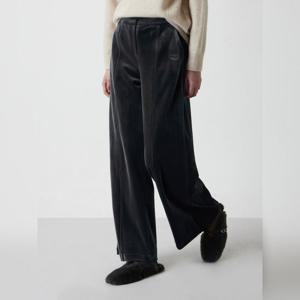 [쥬크]백밴딩 벨벳 와이드 팬츠 Z254MSA032