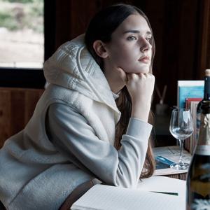 [힐크릭]여성골프웨어 겨울조끼 헨리 리버시블 베스트 1HCVSWU54