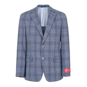 바쏘 이태리 울 실크 투톤 데코 체크 자켓(BSY1JS04A)