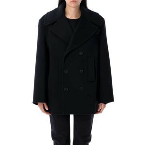 (명품) 생로랑 더블 브레스트 울 피코트 838047