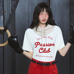 [LAP] 랩 벨벳 후로피 트임 반팔티셔츠 (AR4CTA63)