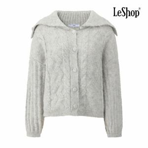 [르샵] 세라 카라 콩버튼 짜임 니트 가디건 (BQ1KC010A)