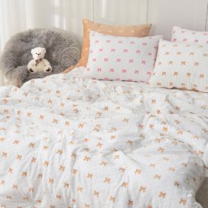 [샤이닝홈]요아린 보우벨 극세사 양면 차렵이불 베개세트 SS