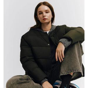 [지오다노]여자 오리털 퀼팅 경량 패딩 374910