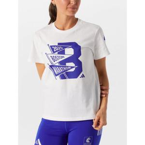 아디다스 여성용 보스턴 마라톤 2025 플래그 티셔츠 JW9343