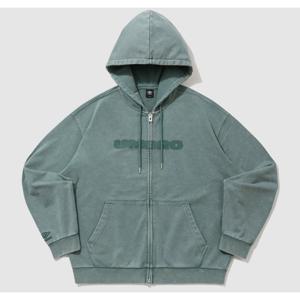 엄브로 워시드 니트 후디 집업 BB UQ121CFT22 BGN DCH