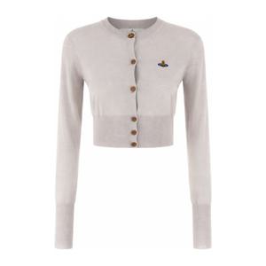 비비안웨스트우드 BEA 버튼 슬림핏 가디건 1803002U Y001AP403