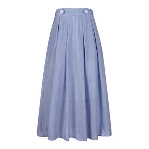 [코인코즈][정가129,000원]코인코즈 허리 단추 플리츠 스커트_DZ4MS096