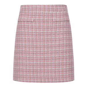 [코인코즈][정가166,000원]코인코즈 컬러 체크 트위드 미니스커트_DW4MS137