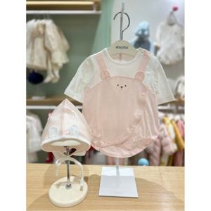 압소바 HK(핑크)치곰모달7부바디슈트모자포함(2024SS) (AZ110625A)