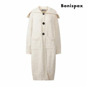 [보니스팍스] 빅 세일러 카라 롱 니트 가디건 (XPCKG018M0)