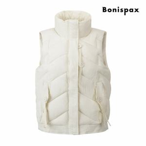 [보니스팍스] V라인 퀼팅 하이넥 푸퍼 패딩 베스트 (XPCVT012M0)