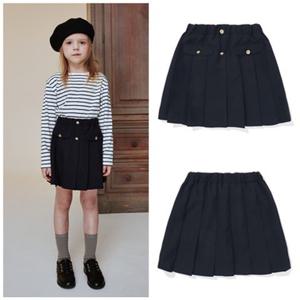 빈[BEEN]HP 여아 네이비 플리츠 스커트 BA12SK02NV PG