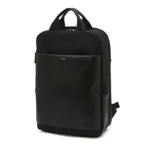 [헤지스]헤지스 블랙 가죽배색 나일론 백팩 WUBA4F358BK