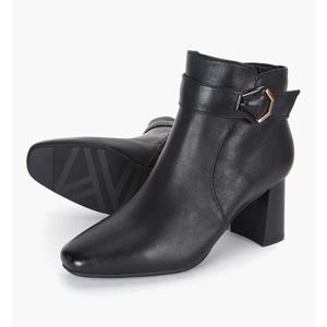 [무크]여성 코팅 앵클부츠 522665 QA 블랙