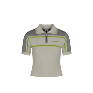 카사블랑카 집업 스트라이프 폴로 셔츠 WSP26KW124701