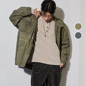 [버커루]남녀공용 다잉 루즈핏 스트링 점퍼 자켓 B253JP010P