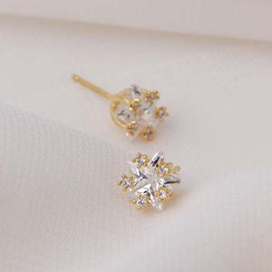 14K GF 골드필드 핀 별 귀걸이 폴라리스