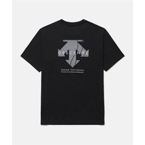 데상트 스피릿 백그래픽 반팔 티셔츠 블랙(SQ323UTS78) SQ323UTS78_BLK0 278502